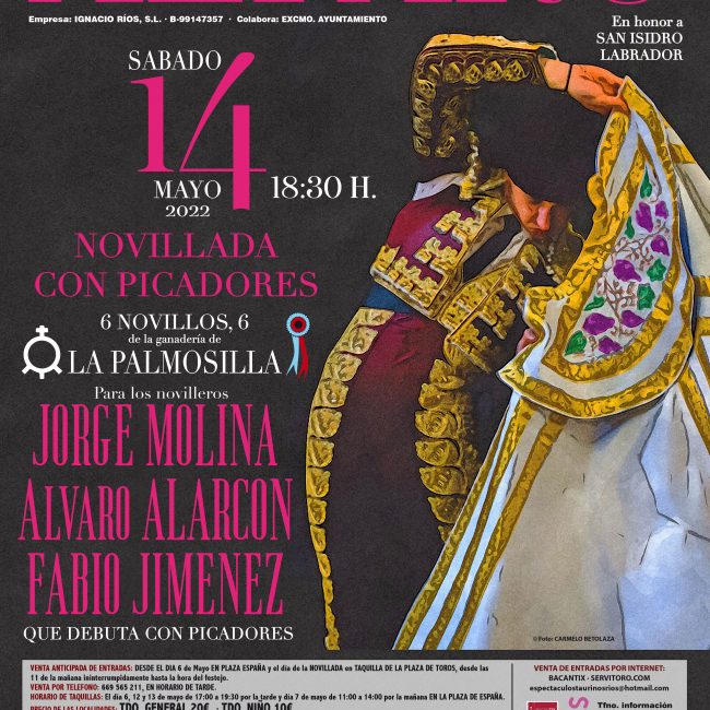 Cartel taurino Alfaro mayo de 2022