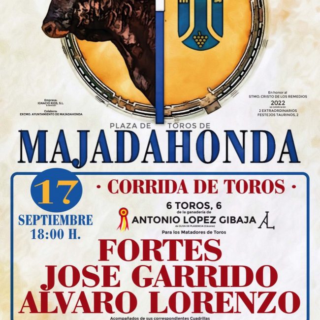 Cartel Taurino Majadahonda 2022