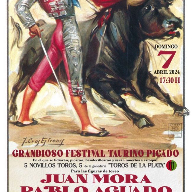 Toros en Ricla. Juan Mora, Pablo Aguado y Tomás Rufo