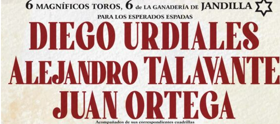 Diego Urdiales, Alejandro TAlavante y Juan Ortega 2025