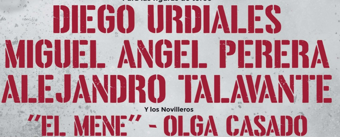 Diego Urdiales, Miguel Ángel Perera y Alejandro Talavante en la plaza de toros de Ricla con los novilleros el Mene y Olga Casado con la ganadería de Jandilla