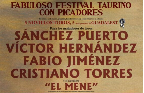 cartel toros Ricla 2026